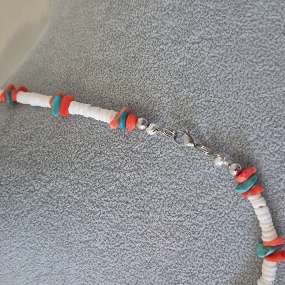 Shell, Turqouise, Coral, 3 Piece Jewelry Set, NATURAL - Picture 3 of 6